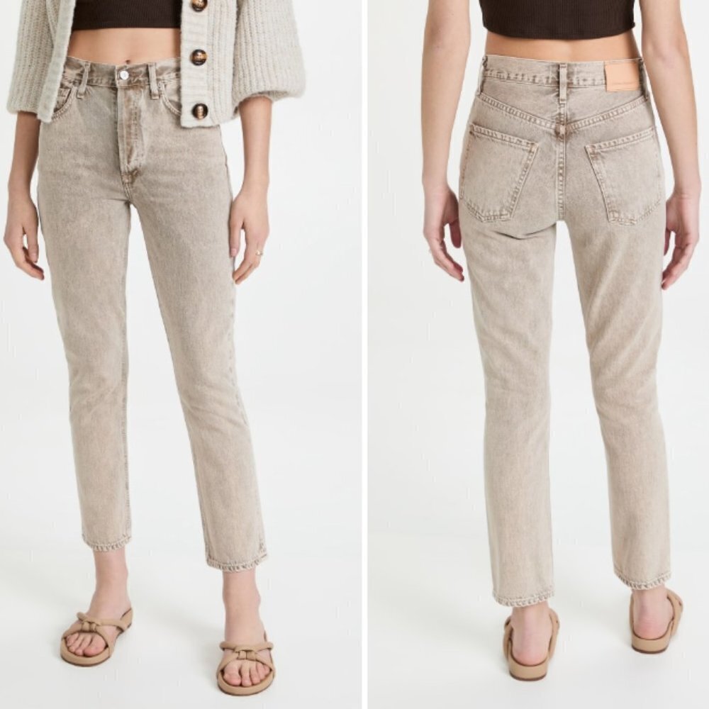 Citizens of Humanity Jolene High Rise Straight Jeans Ponytail